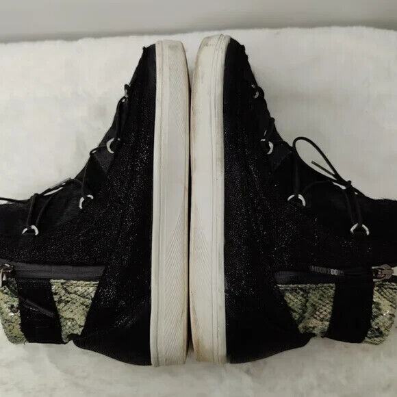 vintage y2k Black Moon Lace Up Winter Boot Size 9.5 - Picture 5 of 7